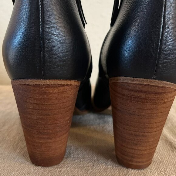 Boden Woman's Black Leather Hoxton Ankle Boots Sz 8 - Picture 3 of 10